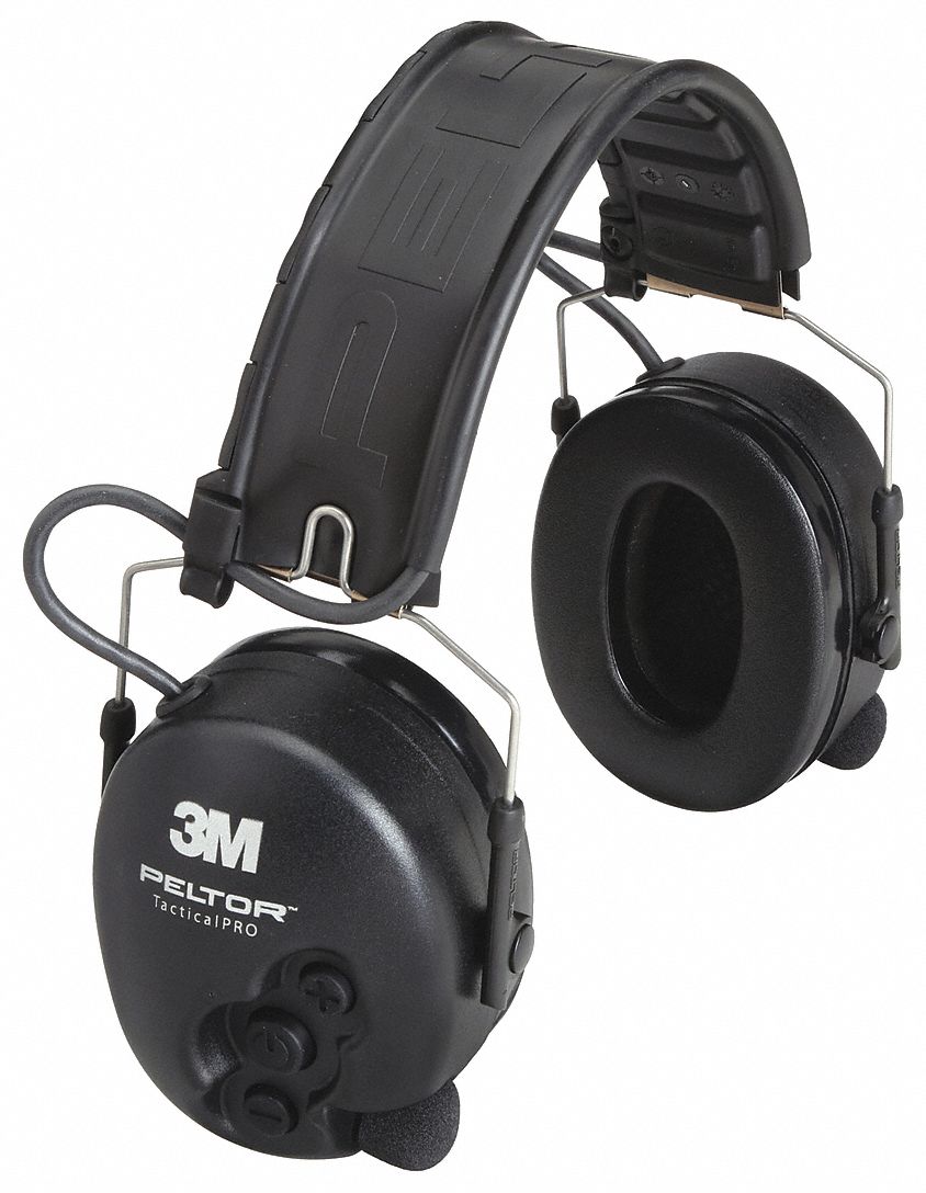 3M PELTOR, OvertheHead Earmuff, Active NoiseSuppressing, Electronic