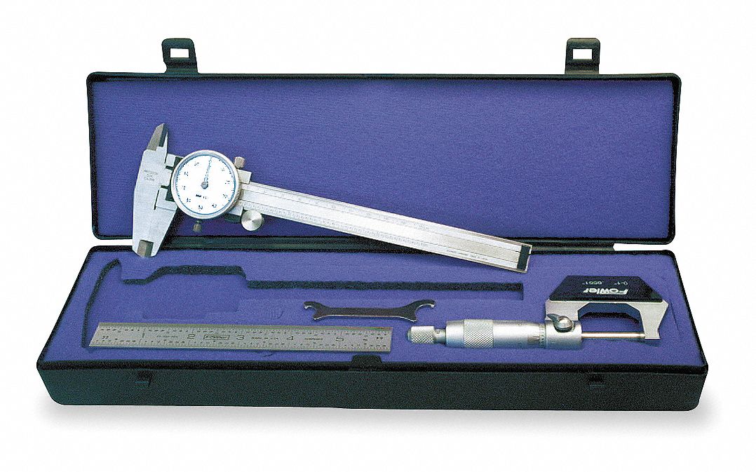 Precision Measuring Tool Kit,3pc Grainger