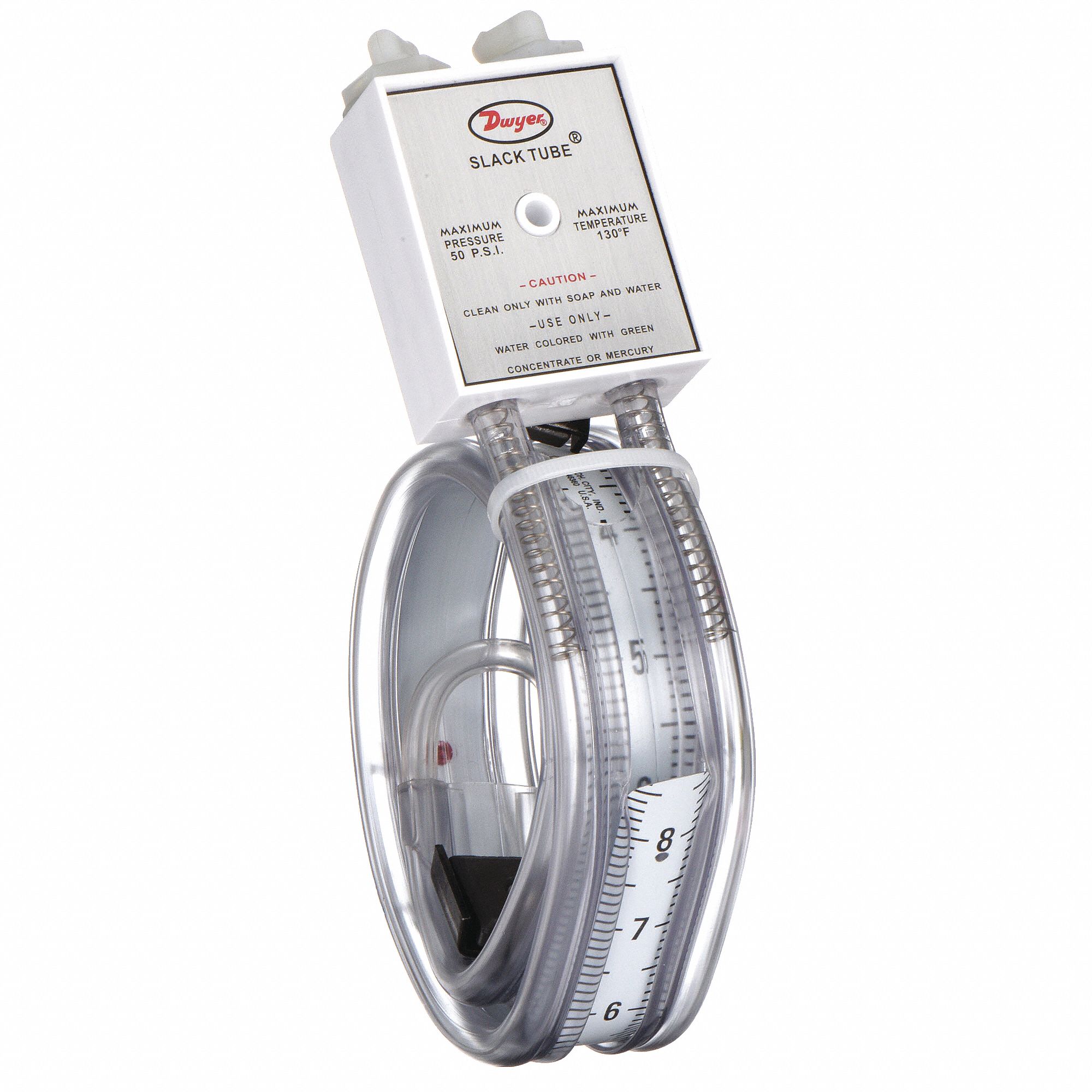 DWYER, Flex UTube, 8 to 8 in wc, Analog Manometer 3T302121116