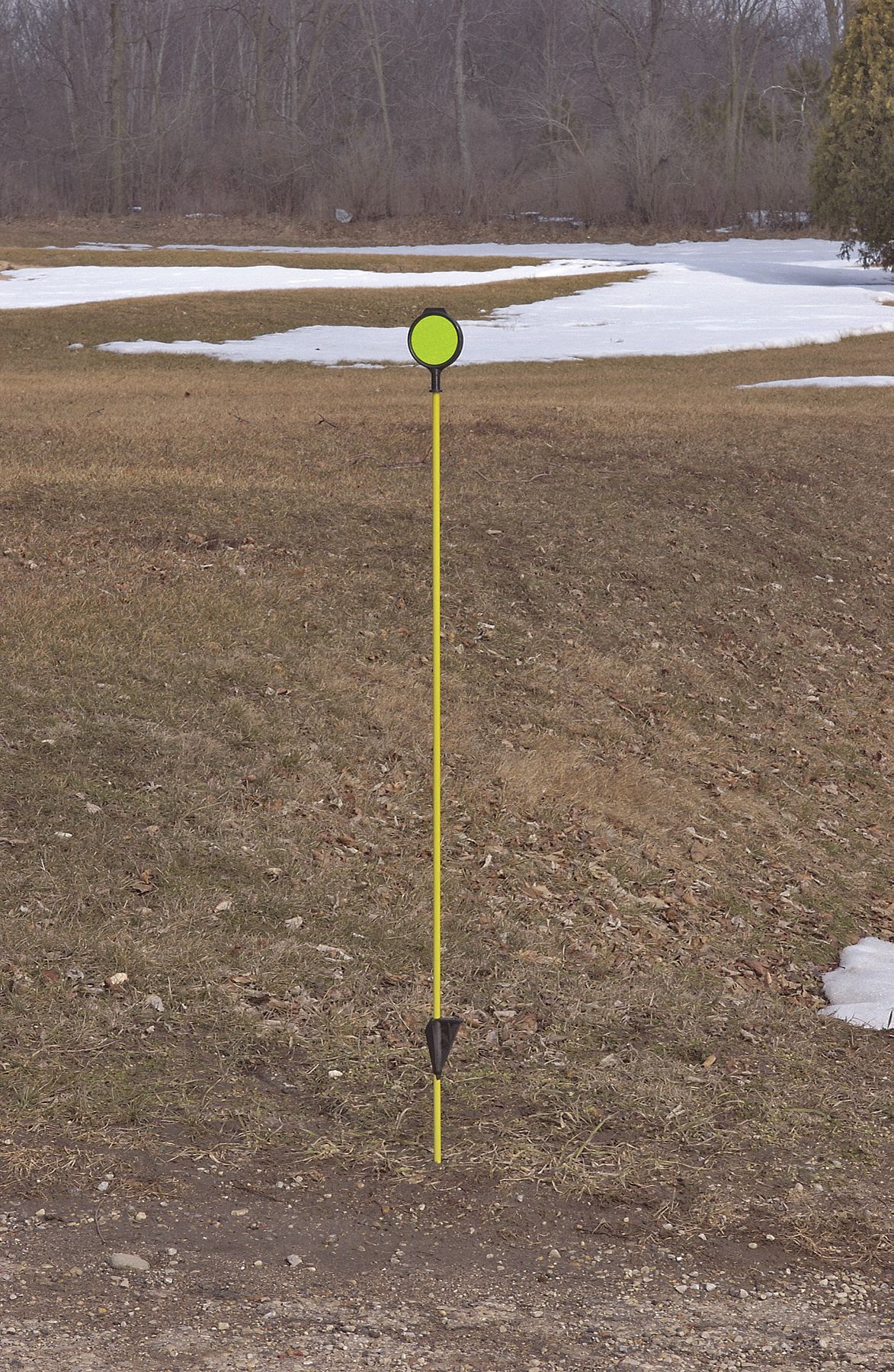 GRAINGER APPROVED 48 inH Fiberglass Driveway Marker, High Visibility