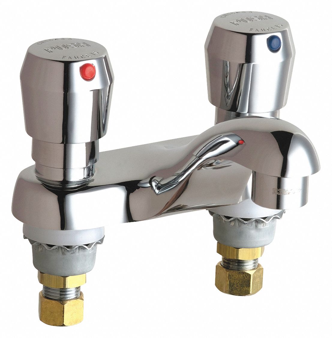 Chicago Faucets, 802, Low Arc Bathroom Faucet 3TFJ1802V665ABCP