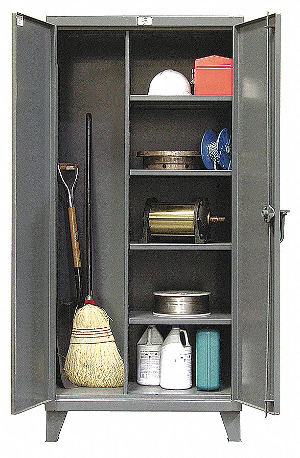STRONG HOLD Heavy Duty Storage Dark Gray, 78" H X 60" W X 24