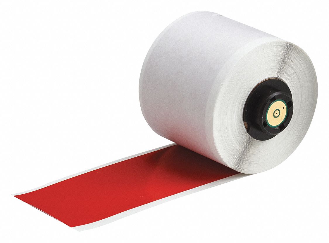 BRADY Label Tape Cartridge, Label Type Vinyl 3TJC6PTL43439RD