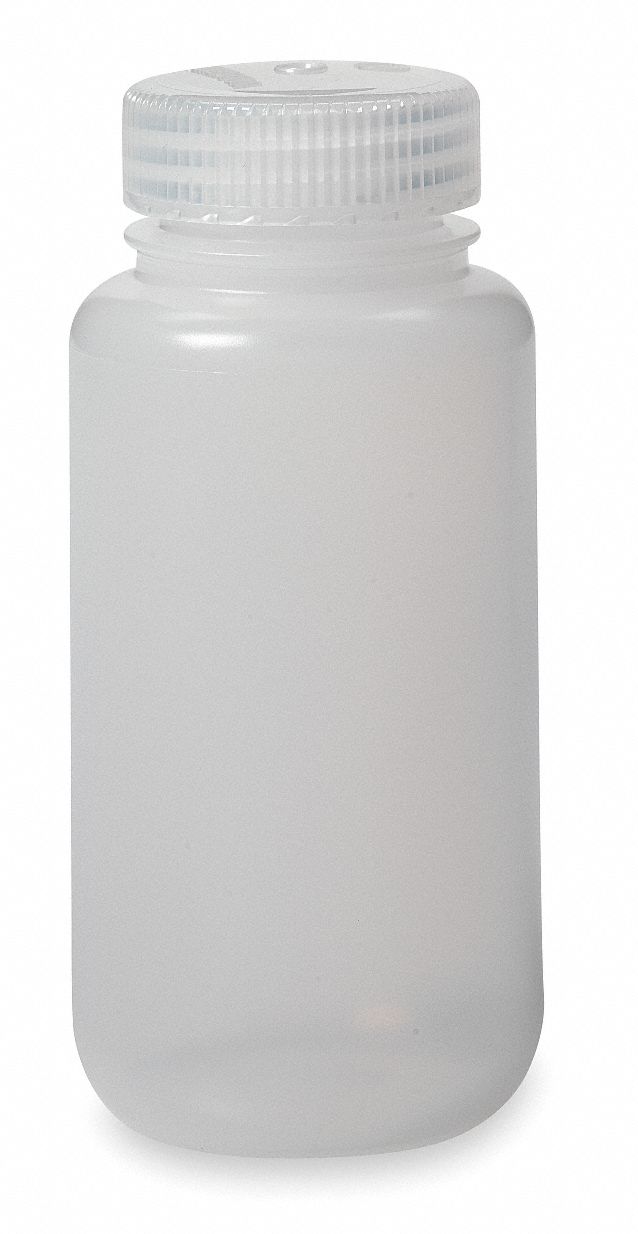 NALGENE Bottle, 500mL, Plastic, Wide, PK12 3UDZ521040016 Grainger
