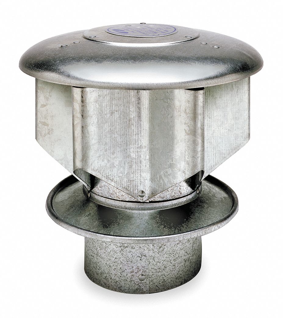 DAYTON 8 1/4 in" x 8 3/8 in" Galvanized Steel Vent Cap 3TZ733TZ73