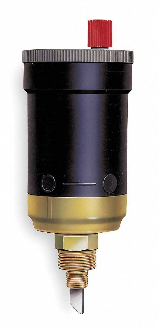 HONEYWELL HOME Hydronic Air Vent, 1/8 in (M)NPT, 90 psi Max. Pressure (PSI), Thermoplastic