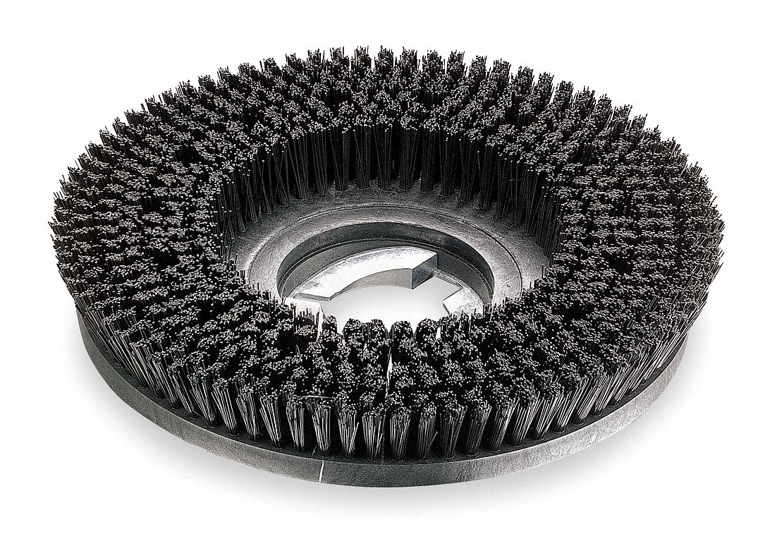 TOUGH GUY 15 in Round Cleaning, Scrubbing Rotary Brush for 17 in