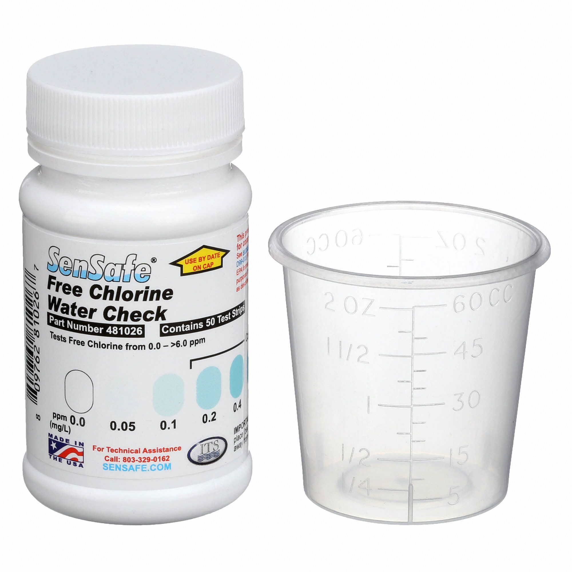 INDUSTRIAL TEST SYSTEMS Test Strips Free Chlorine 3UEH2481026