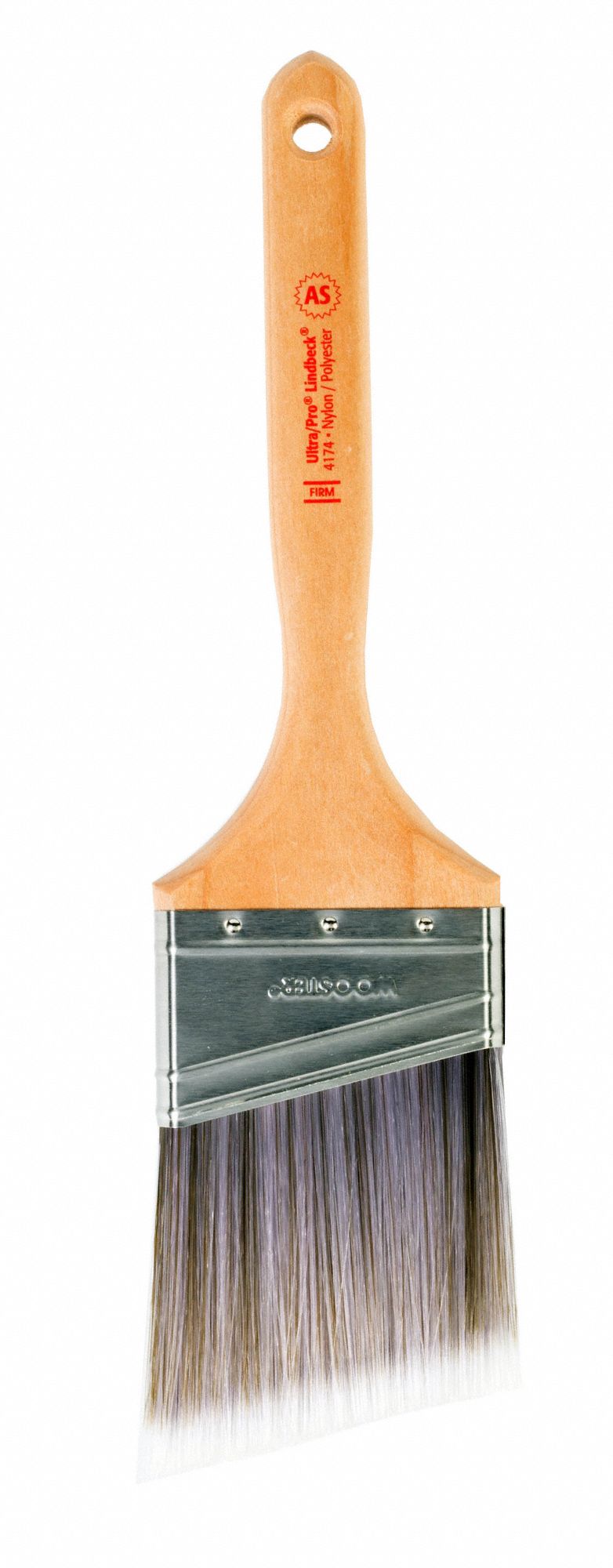 WOOSTER 3 in Angle Sash Polyester/Nylon Paint Brush, Firm, for All Paints and Coatings, 1 EA