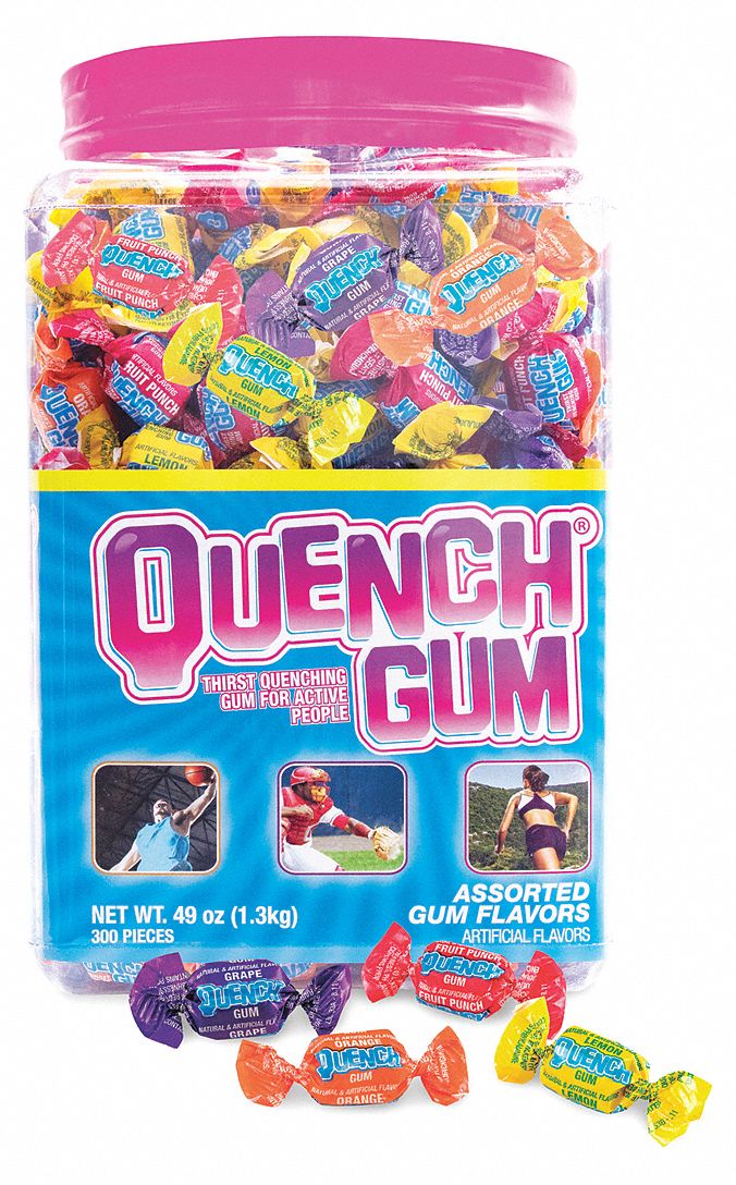 QUENCH Quench Gum, Gum, Regular, 300 Package Quantity 3UYT7170176