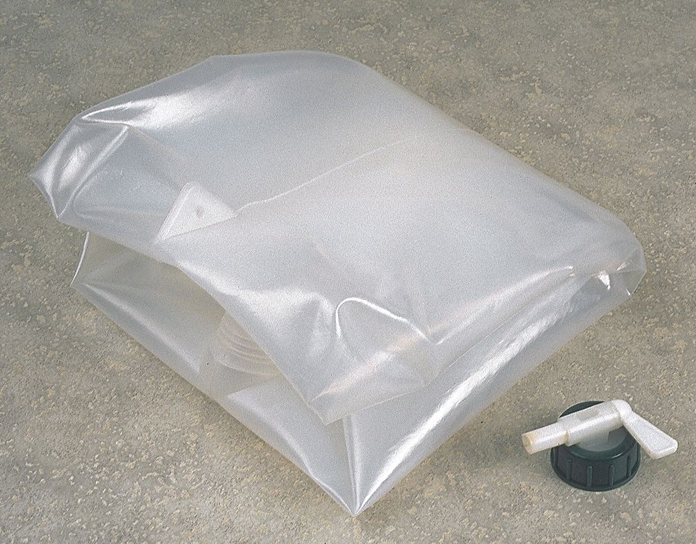 COLEMAN 5 gal Collapsible Water Jug, Clear Polyethylene, 1 EA 3UZK3