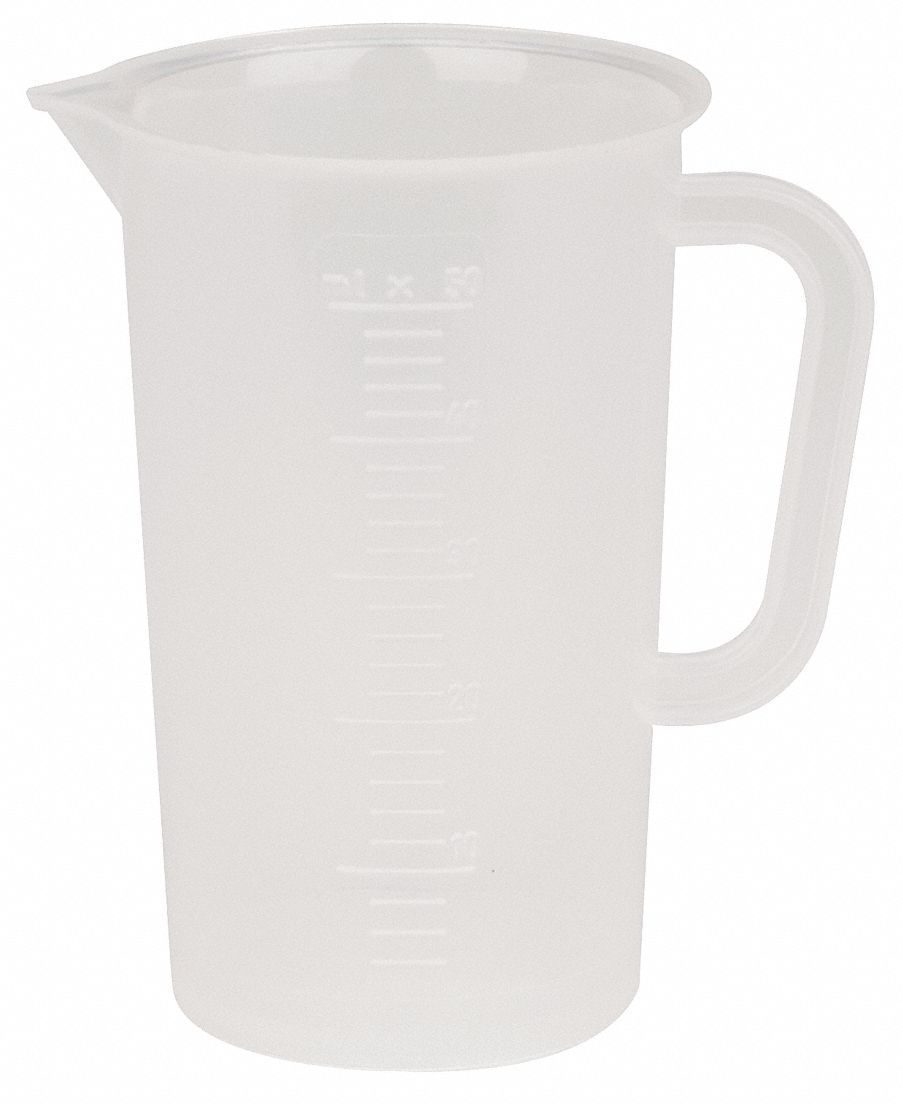 DYNALON Beaker with Handle Polypropylene, 1.69 oz Labware Capacity