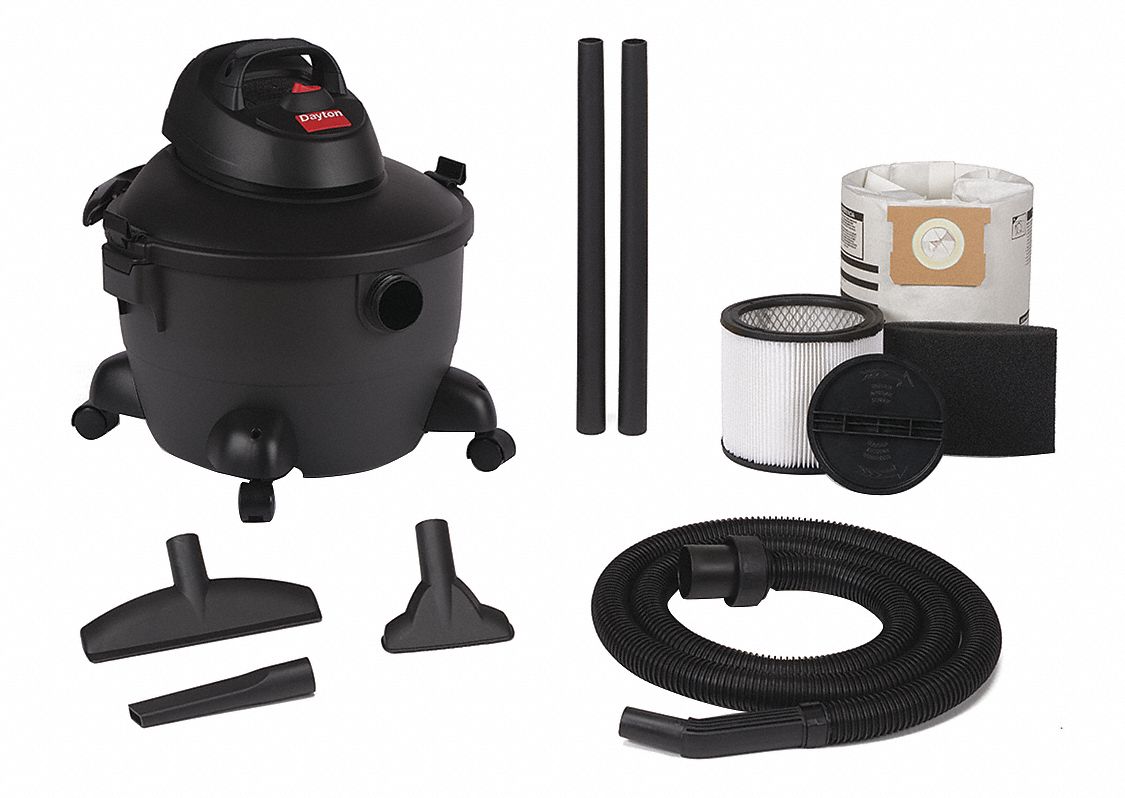 DAYTON 3VE19 Shop Vacuum,8 gal.,Plastic,125 cfm 190735294383 eBay