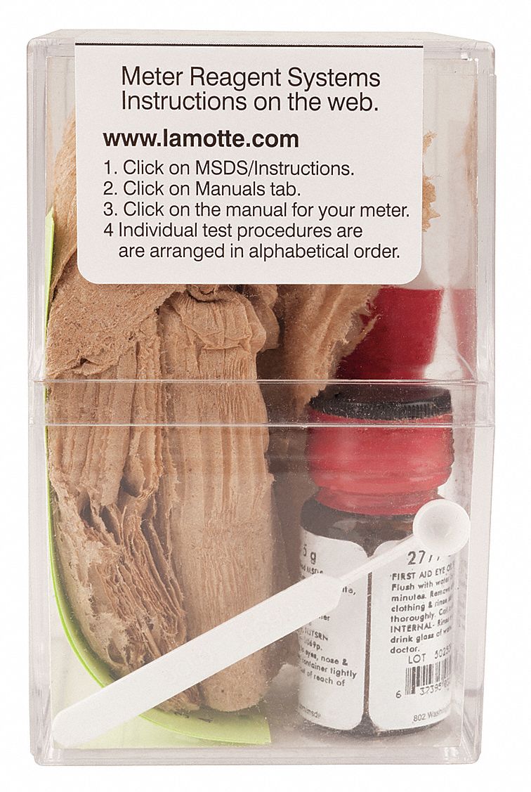 LAMOTTE, Iron, 0.085.0 ppm, Colorimeter Reagent 3VYZ73668SC Grainger