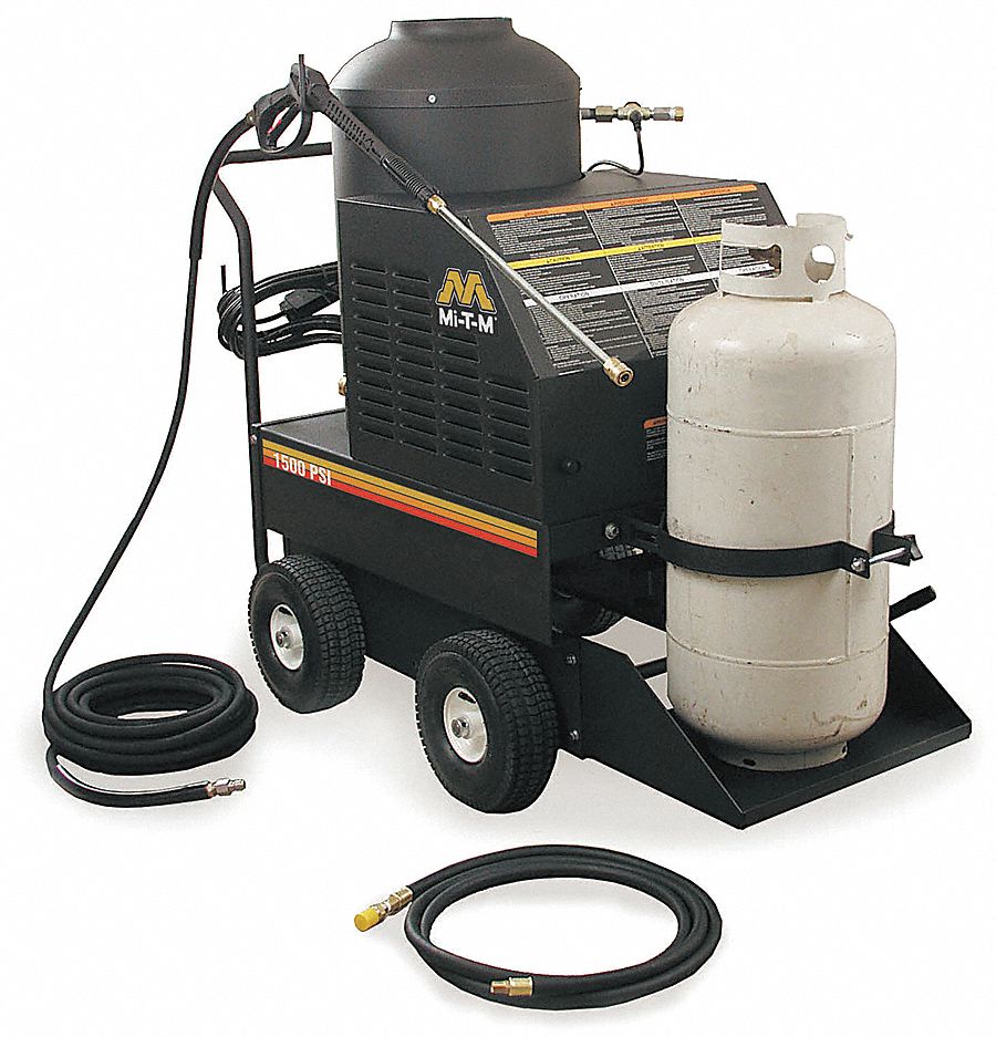 MI-T-M, 1,500 psi Op Pressure, Hot, Pressure Washer - 3WB91|GH-1502