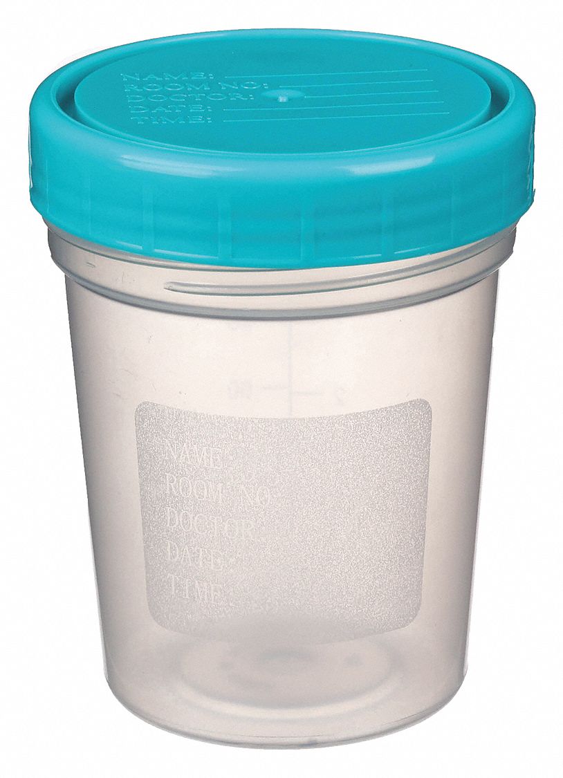 4 fl oz Capacity oz, 118 mL Capacity mL, Specimen Container 3WEE4