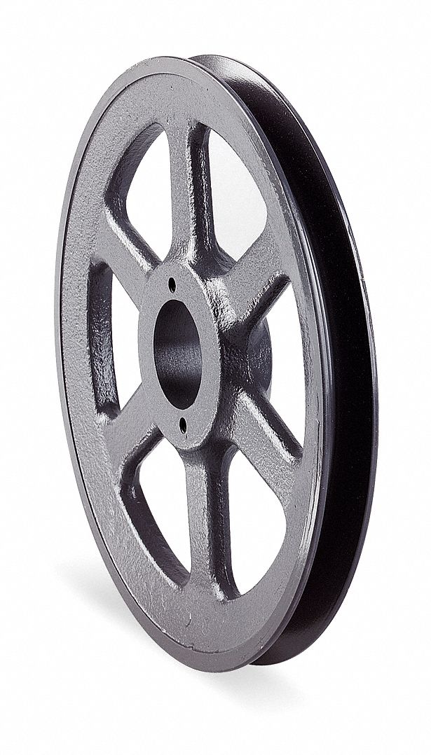 GRAINGER APPROVED Split Taper Bushed Bore Standard VBelt Pulley, For V