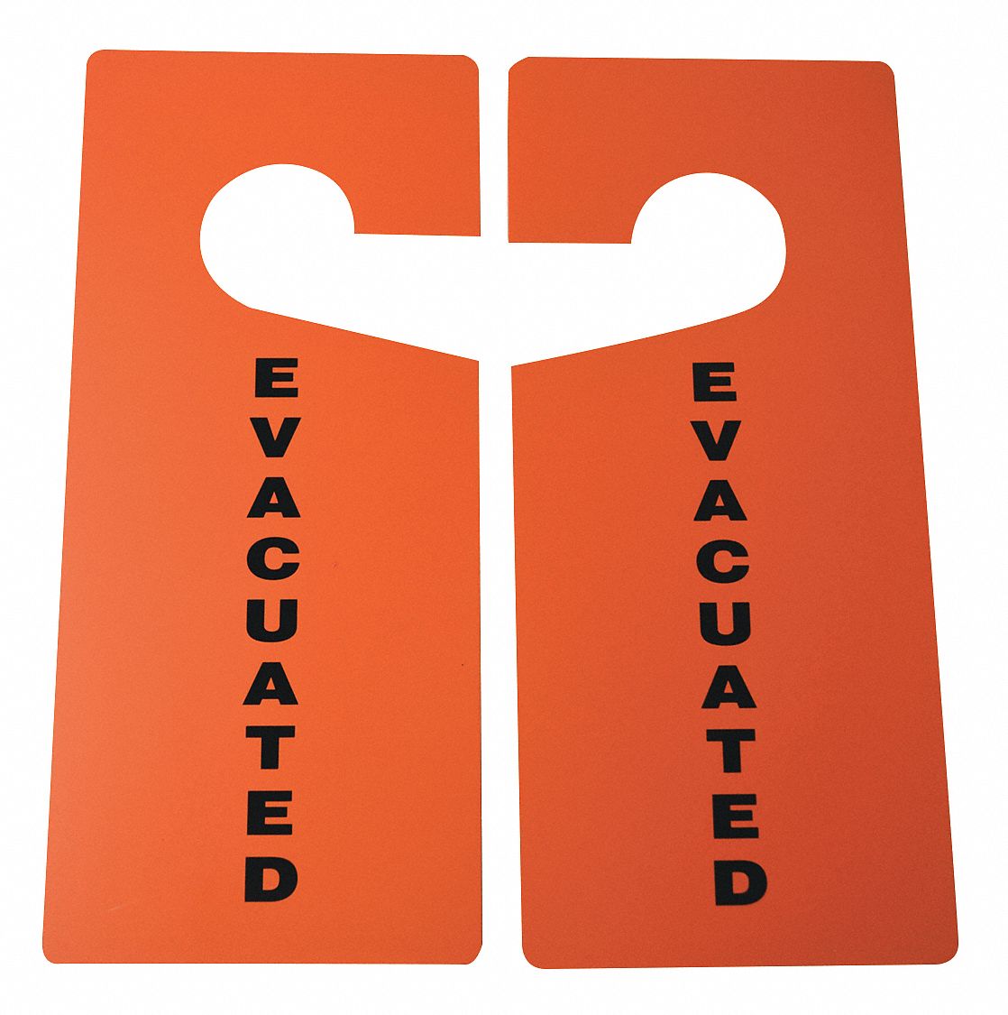 Orange, Legend Same on Both Sides, Door Knob Hanger Tags 3XCX93XCX9