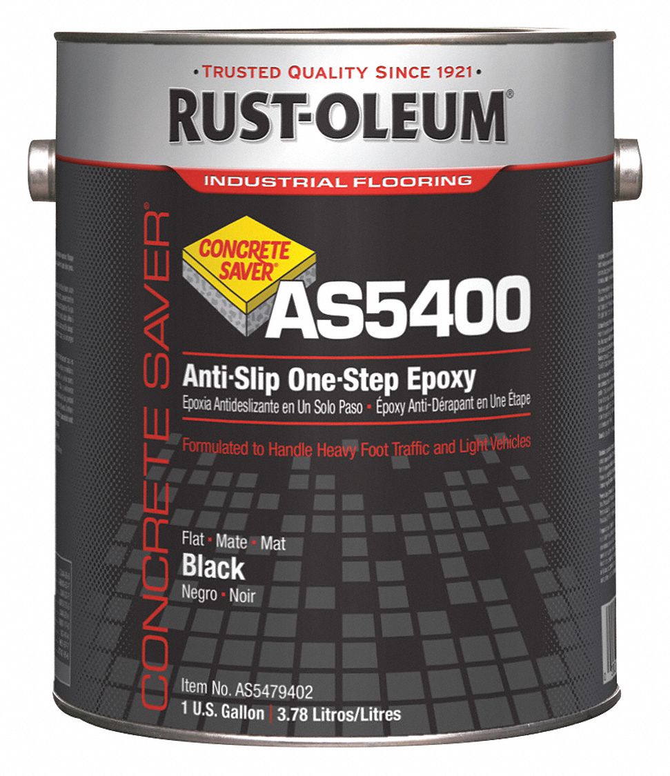 RUSTOLEUM AS5479402 AS5400 AntiSlip Epoxy,Black,1 gal. 20066547943 eBay