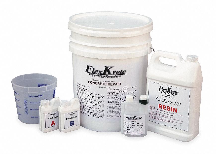 FLEXKRETE Gray Concrete Repair Compound, 1 gal Pail, Coverage 3.3 cu