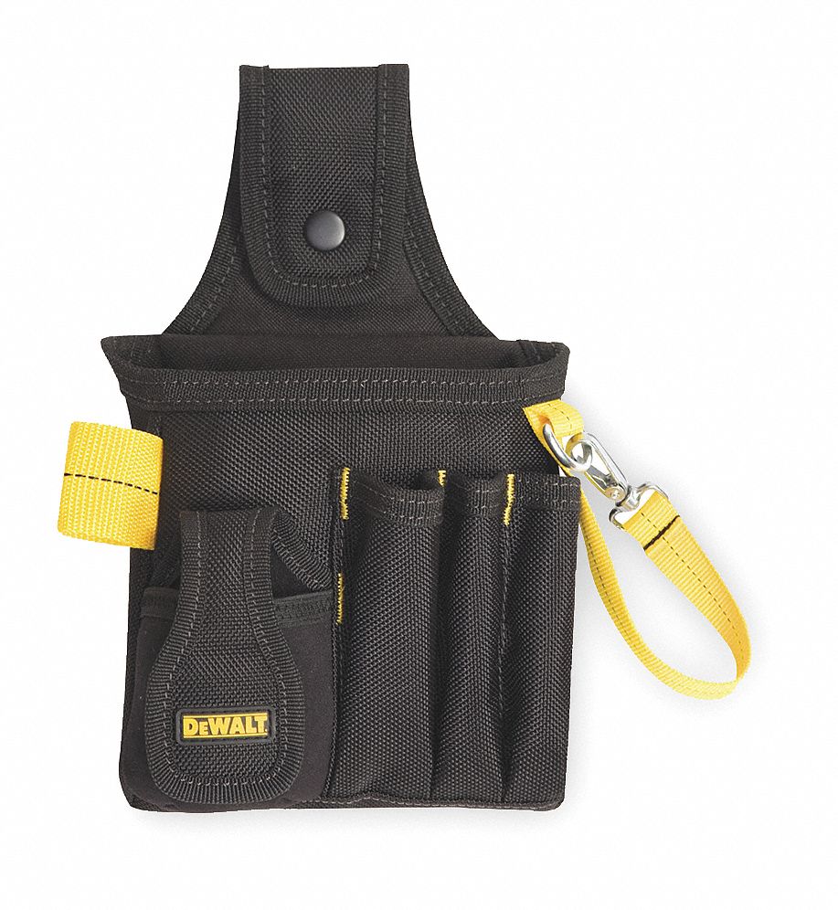 DEWALT Electricians Tool Holder, Black/Yellow Ballistic Poly, 12 1/2 in Height, 6 1/2 in Width
