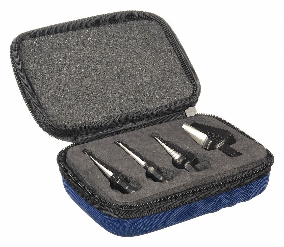 IRWIN, 41 Hole Sizes, 1/32 in_1/16 in Step Increments, Step Drill Bit Set 3YDW510225 Grainger
