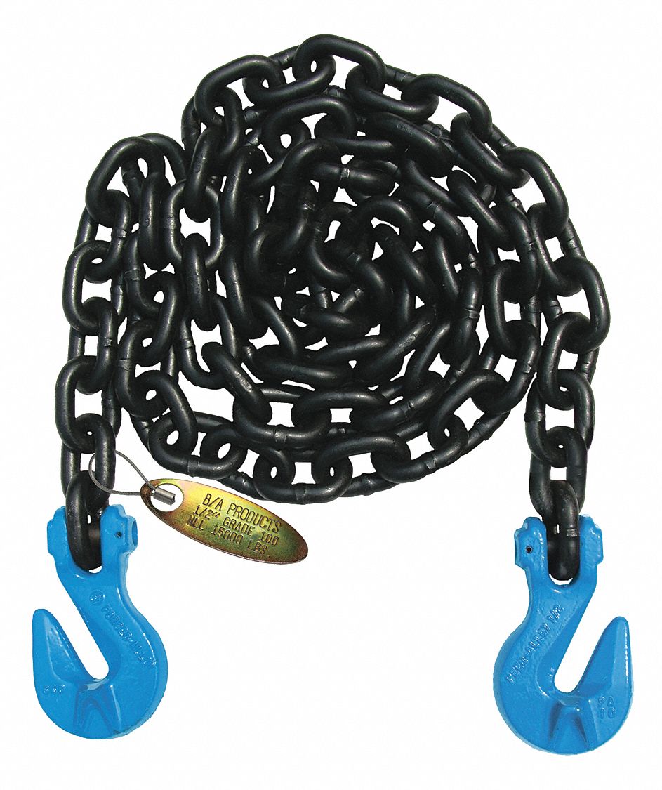 B/A PRODUCTS CO. Chain Sling, 1/2", 15, 000Lb, 20Ft. 3YGG5G10