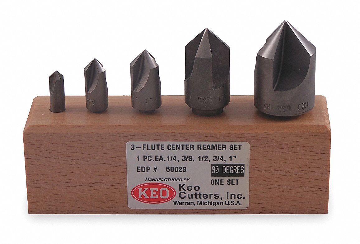 KEO Countersink Set, 82 ° Countersink Angle, Number of Pieces 5, Cobalt