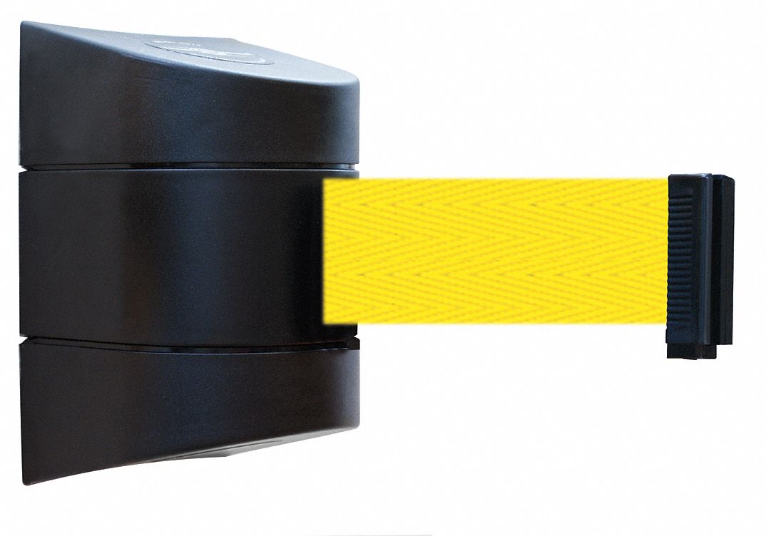TENSABARRIER, Yellow, Black, Retractable Belt Barrier 3ZAU889715S