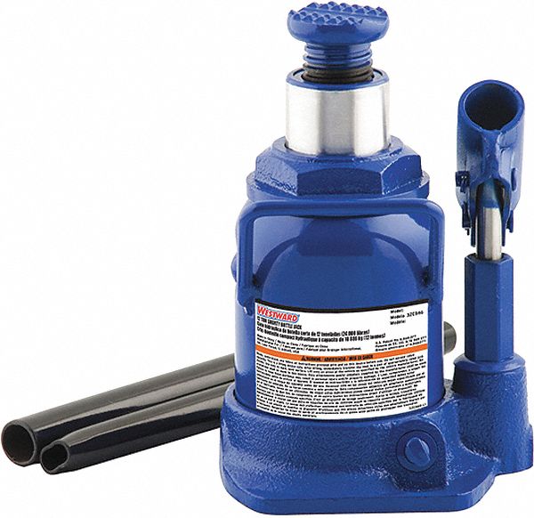 WESTWARD, Bottle Jack, Steel, HighClearance Bottle Jacks 3ZC563ZC56
