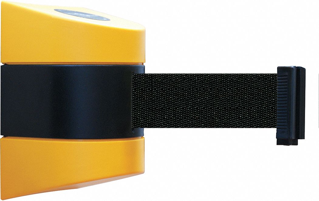 TENSABARRIER, Black, Yellow, Retractable Belt Barrier 3ZDE989730S