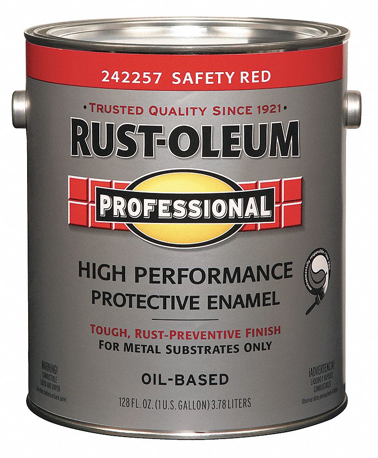 RUSTOLEUM Gloss Interior/Exterior Paint, Oil Base, Safety
