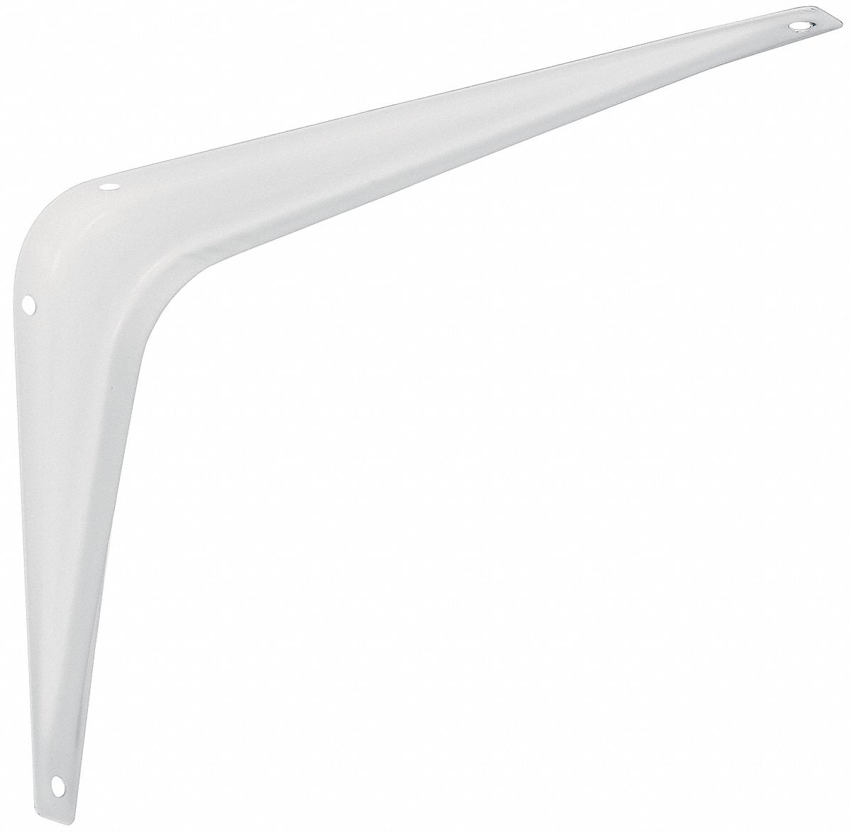 Shelf Bracket, —, —, White, 25 Load Capacity (Lb.), 4 in Length (In