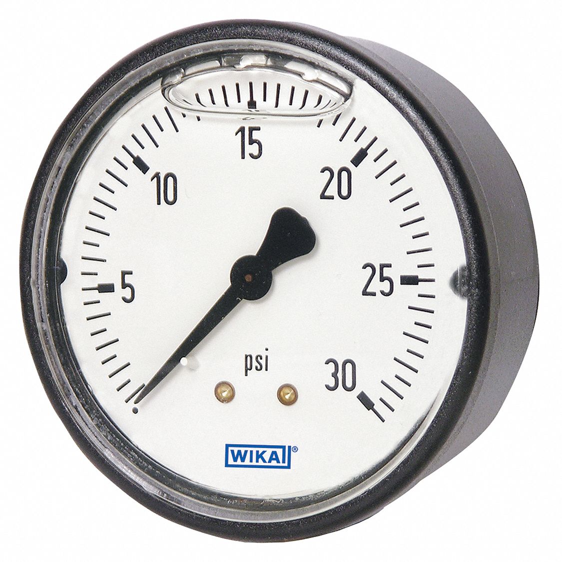 WIKA Commercial Pressure Gauge LiquidFilled, 0 to 3,000 psi, 2 1/2 in