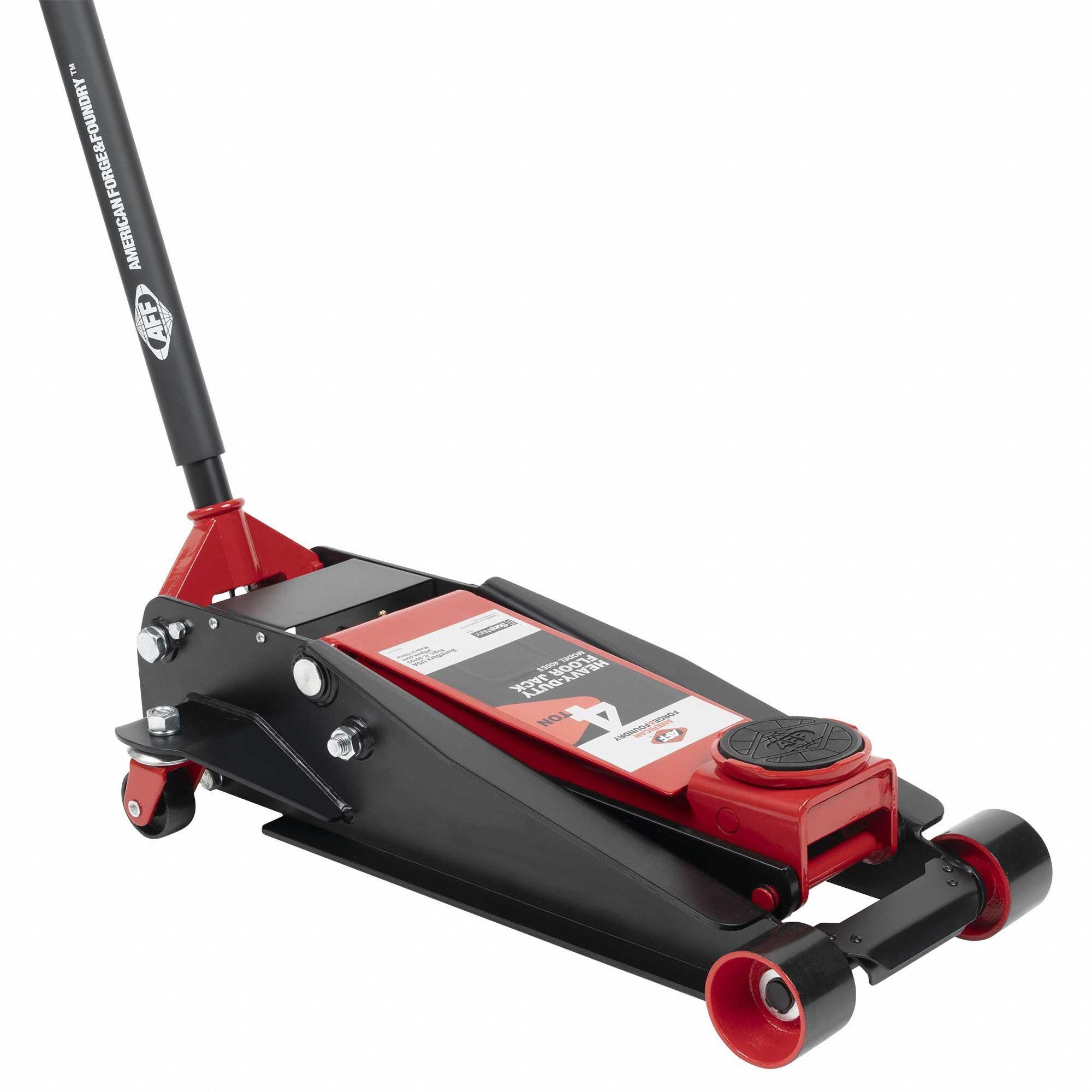 AMERICAN & FOUNDRY, Floor Jack, Steel, Ton Floor Jack 806J82