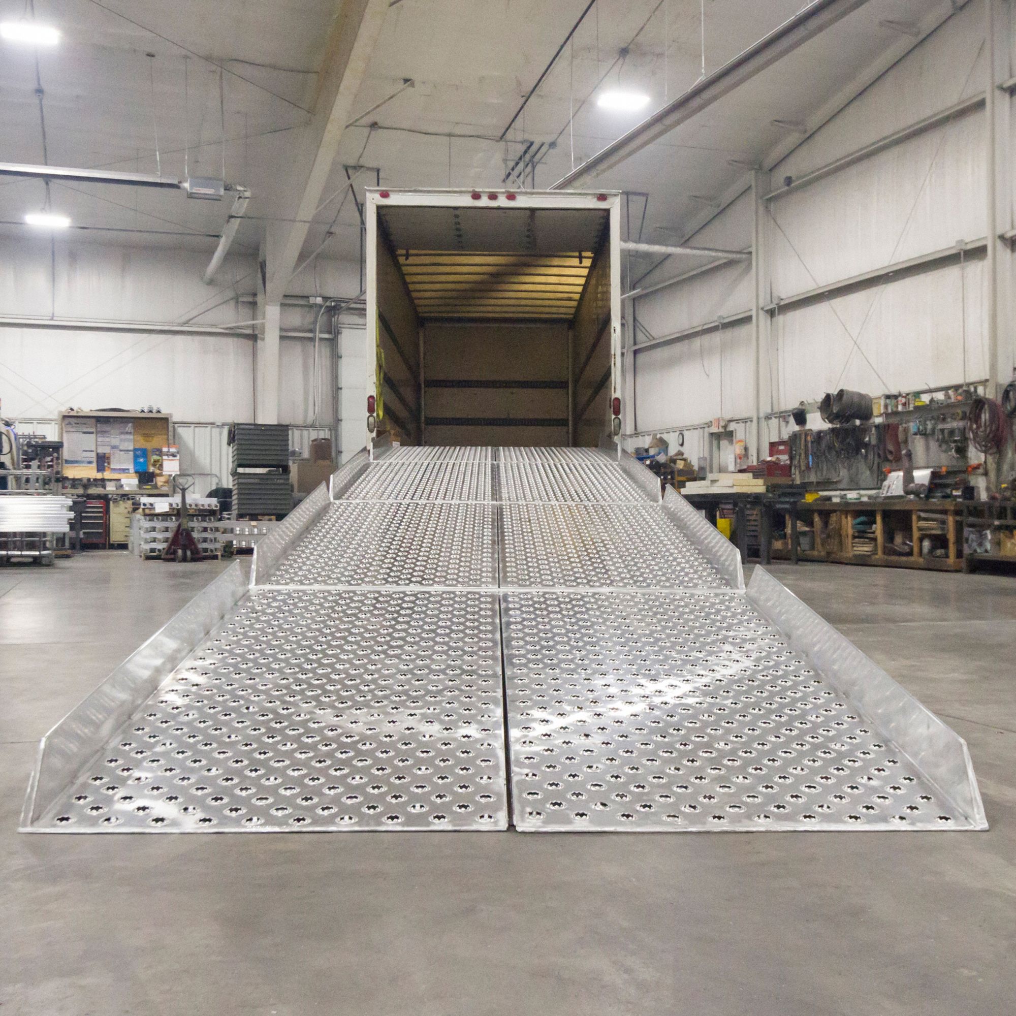 HEAVY DUTY RAMPS 34 ft x 84 7/16 in Portable Yard Ramp; Load Capacity