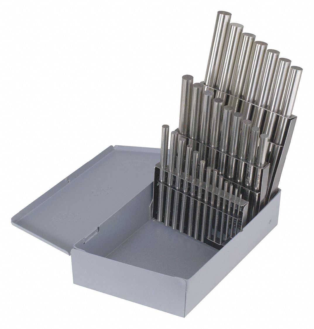 VERMONT GAGE Drill Blank Set, High Speed Steel, Jobber Length