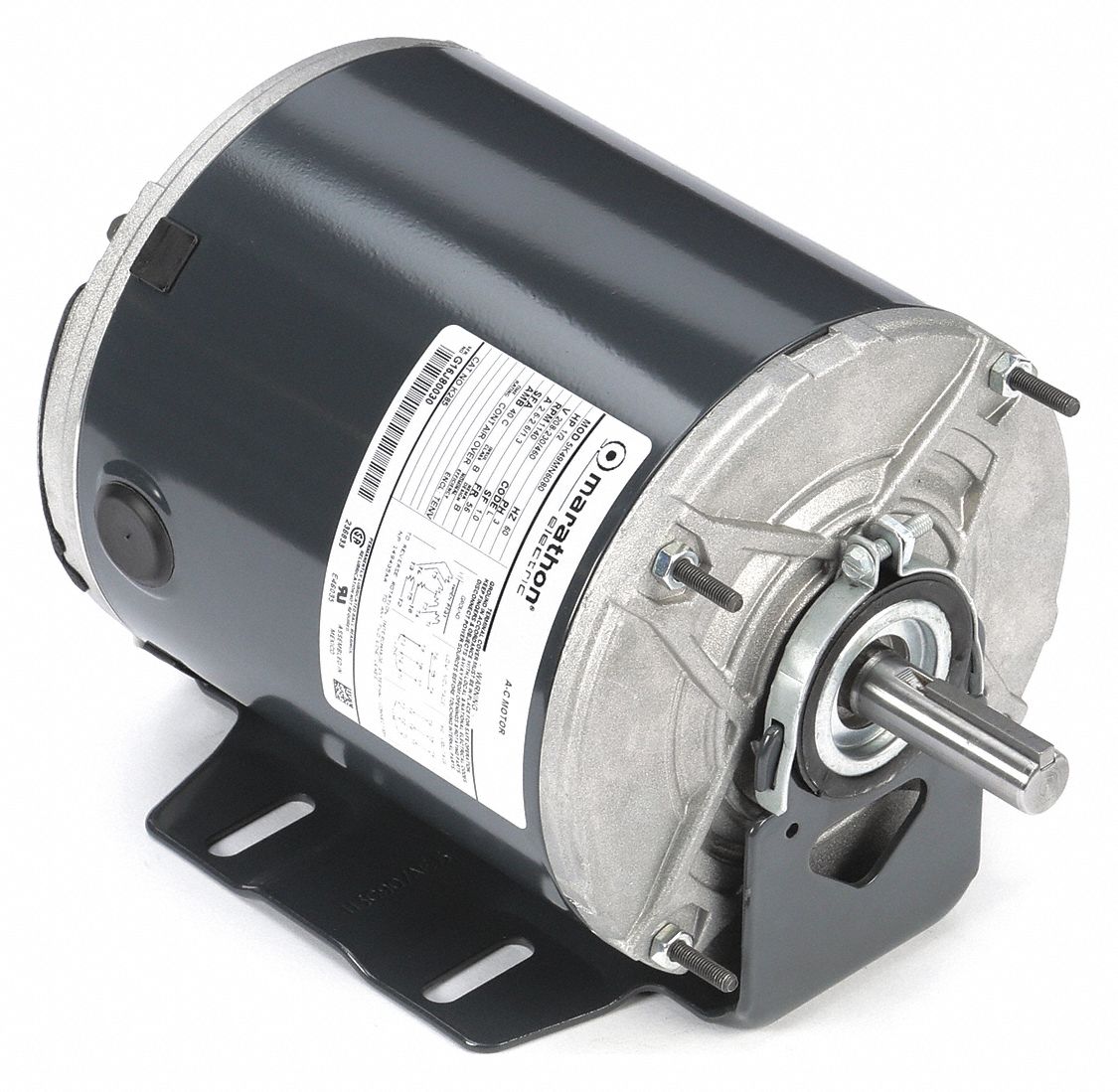 MARATHON MOTORS 1/2 HP Belt Drive Motor, 3Phase, 1140 Nameplate RPM
