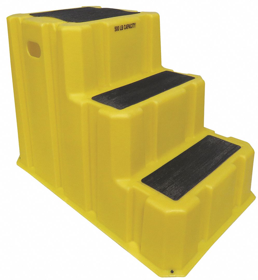 DPI Polyethylene Step Stand, 29 in Overall Height, 500 lb Load Capacity