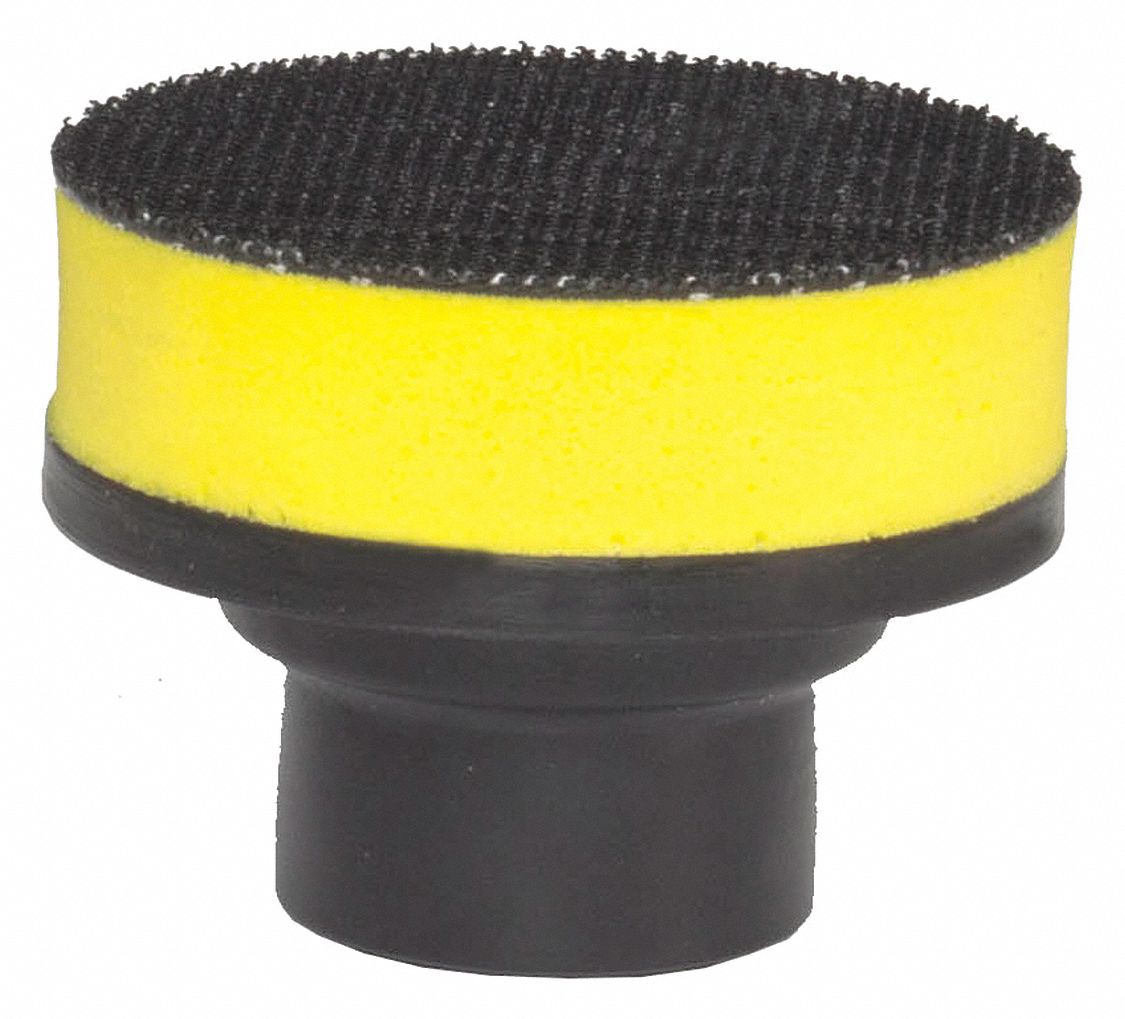FLEX NORTH AMERICA Backing Pad, 2" Size, Rubber, Yellow/Black 404L96