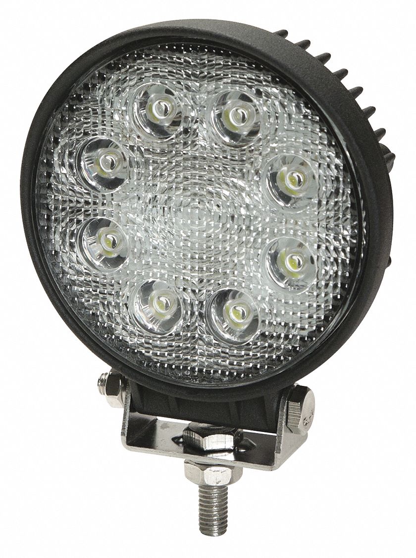 ECCO Flood Light, 950 lm, Round, LED, 3" H 406C03E92005 Grainger