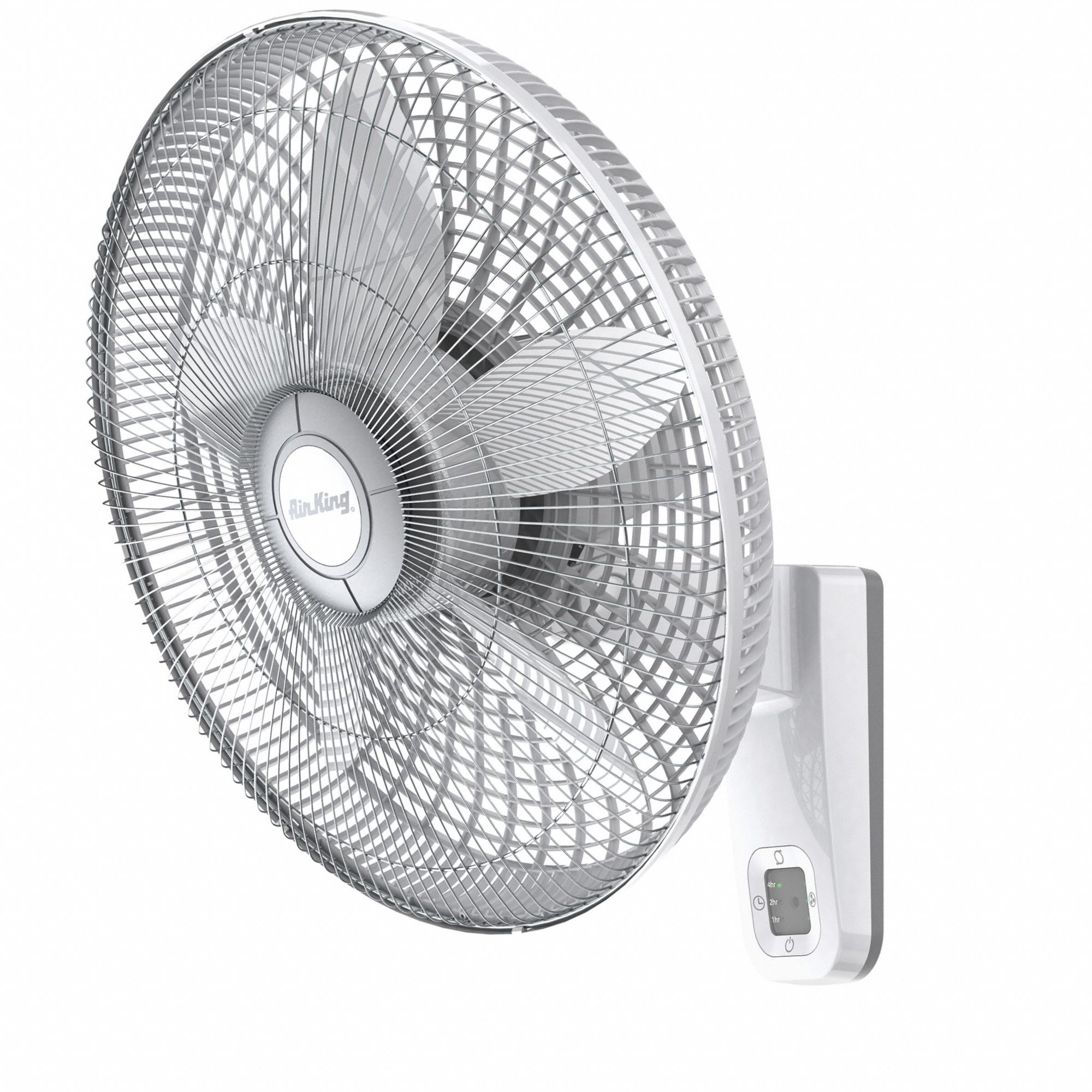 AIR KING Wall Mount Fan 18 in Blade Dia, Oscillating, 3 Speeds, 1350