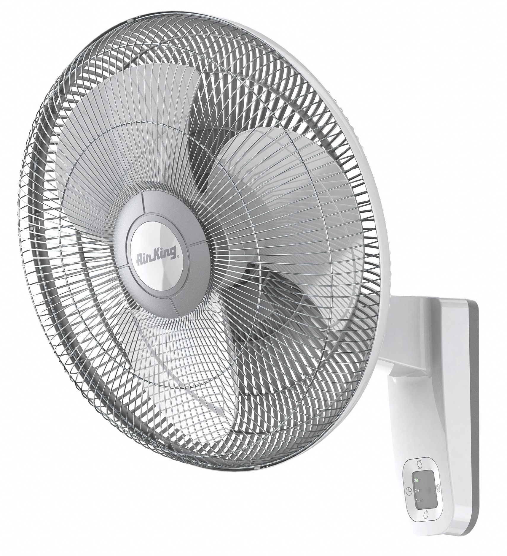 AIR KING Wall Mount Fan 16 in Blade Dia, Oscillating, 3 Speeds, 1000