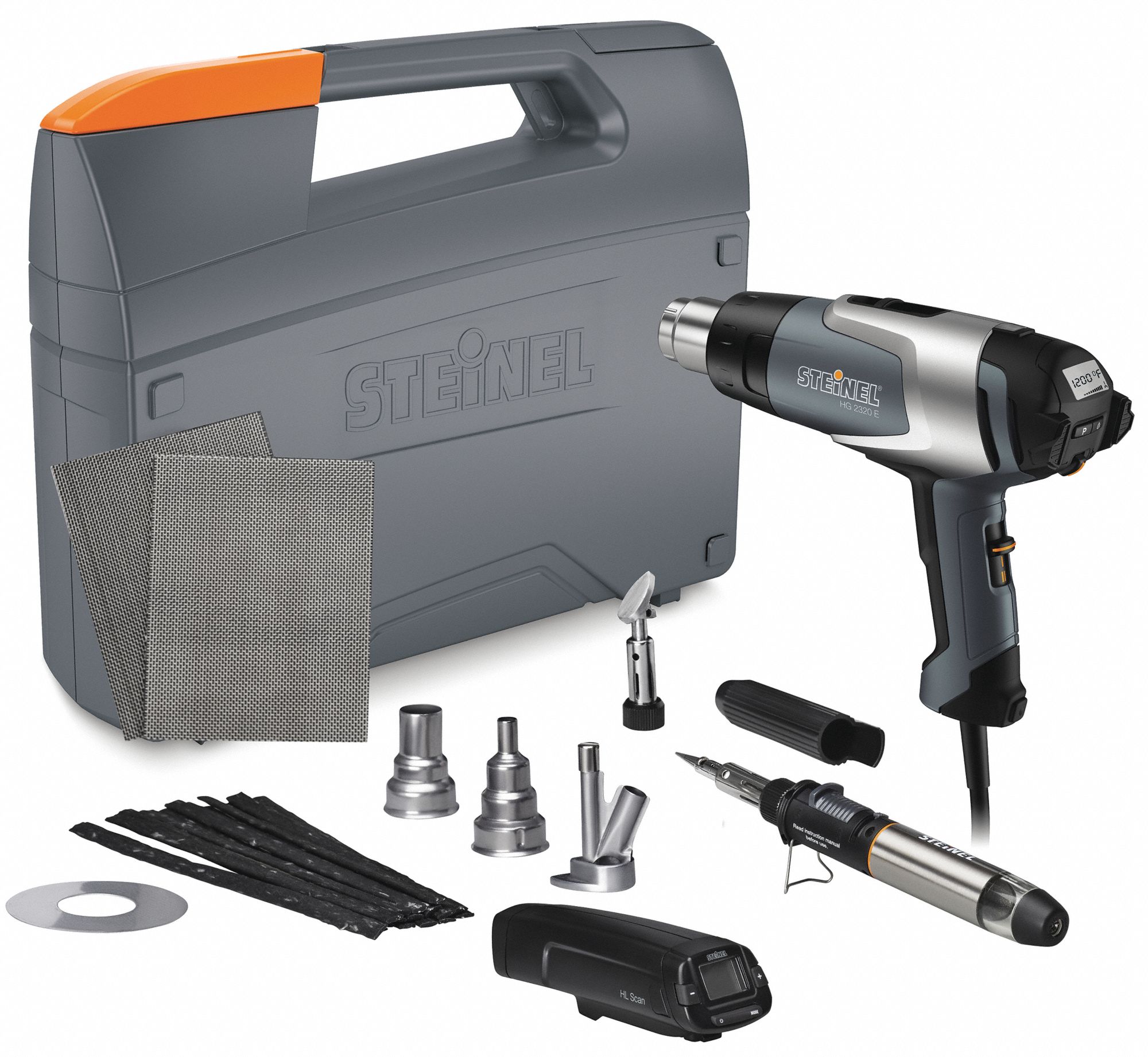 STEINEL Electric Heat Gun Kit 120VAC, Adjustable Temp. Settings, 120