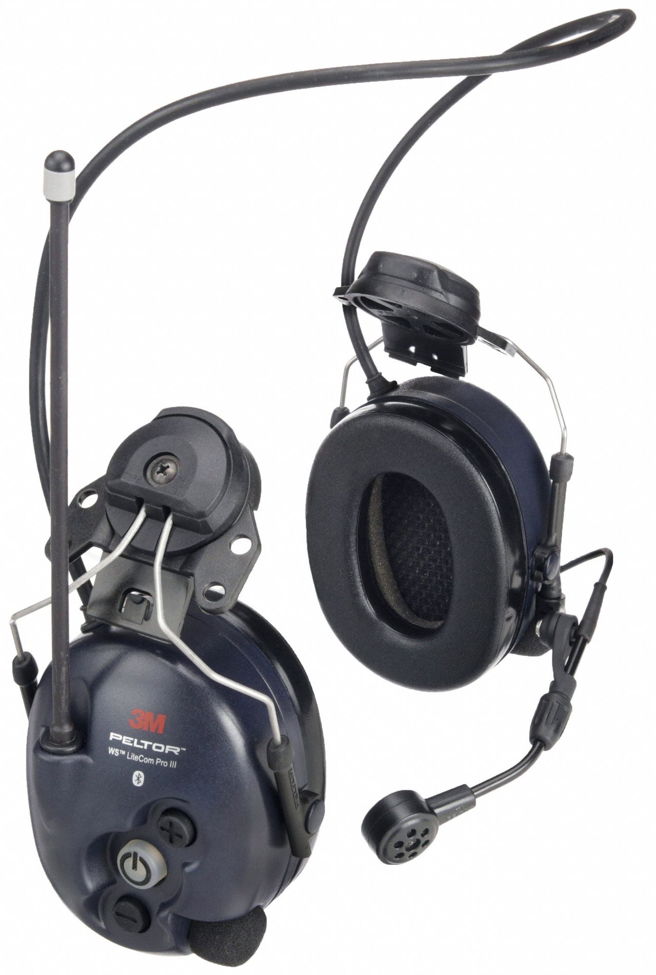 3M PELTOR, Hard Hat-Mounted Earmuff, 25 dB NRR, Communication Headset
