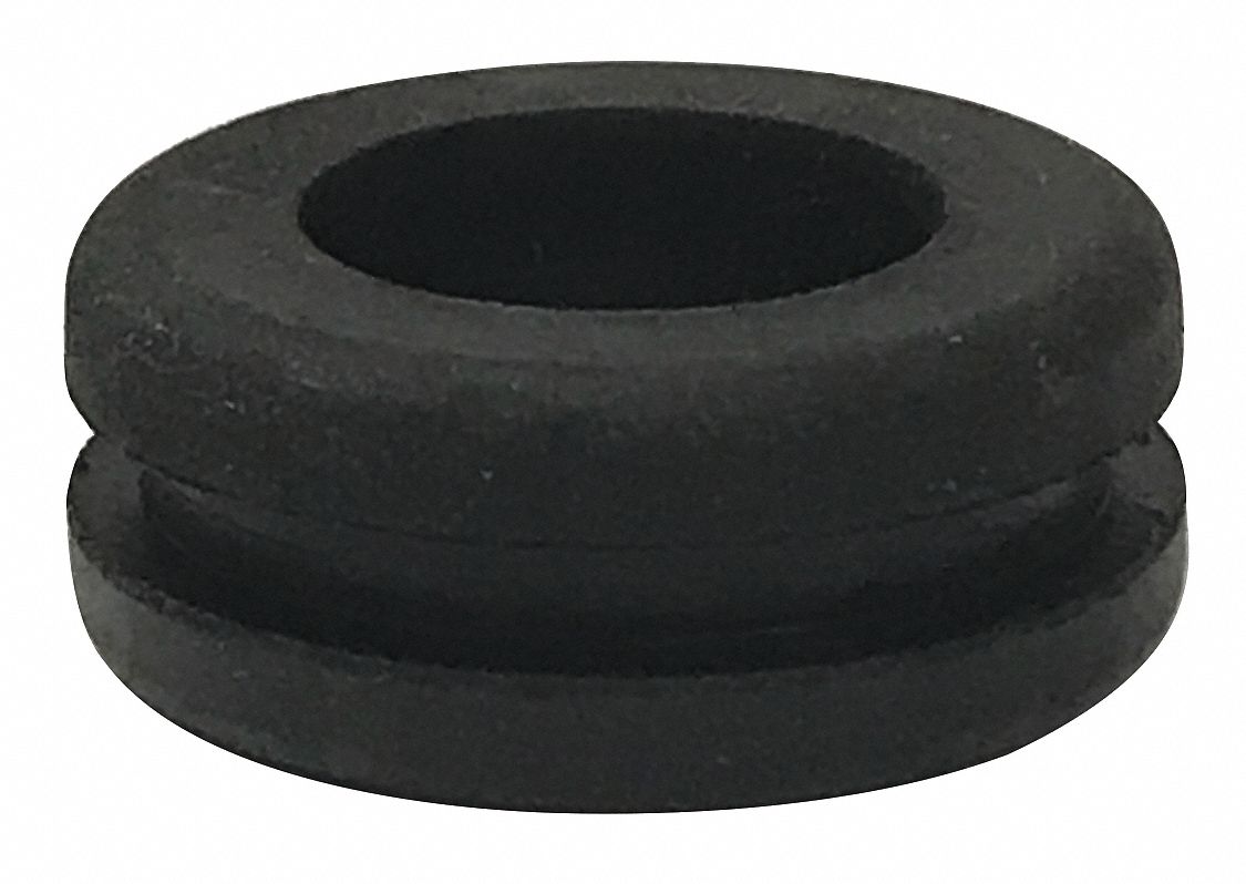 GRAINGER APPROVED Style 1 Rubber Grommet, 1/2 in I.D., 7/8 in O.D., 3/