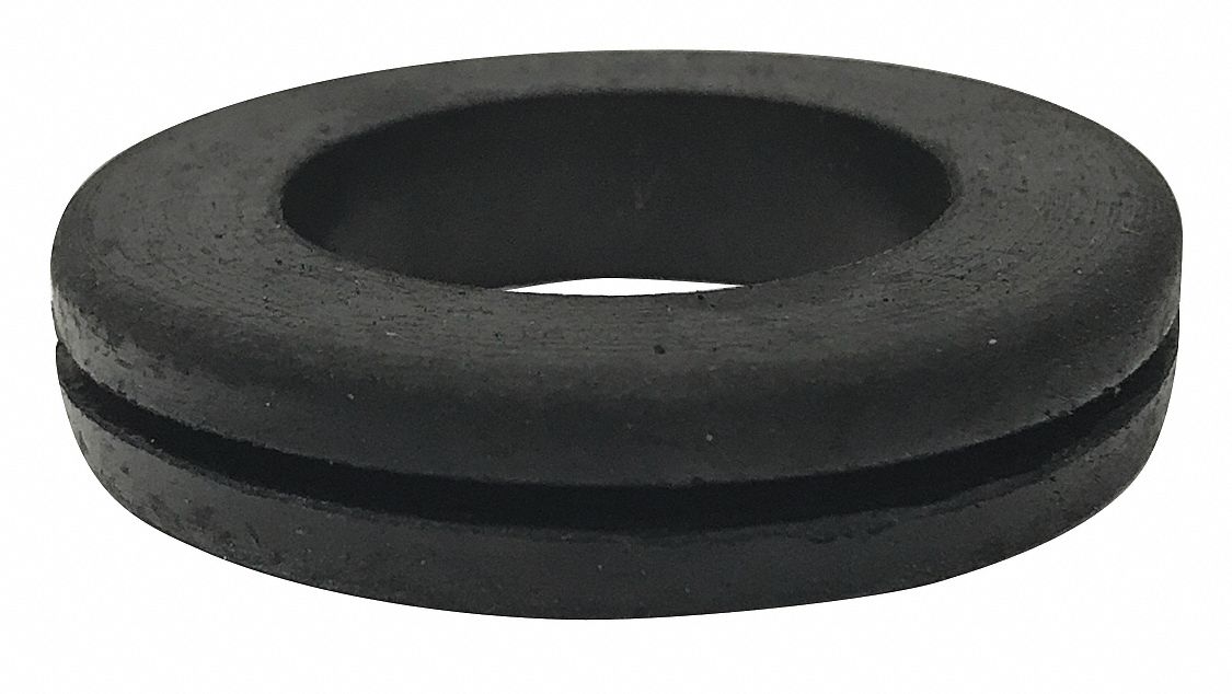 GRAINGER APPROVED Style 1 Rubber Grommet, 1 1/8 in I.D., 1 7/8 in O.D