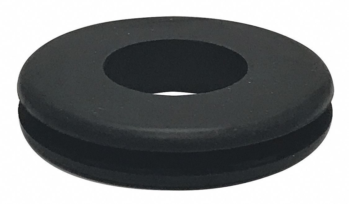 GRAINGER APPROVED Style 1 Rubber Grommet, 3/4 in I.D., 1 5/8 in O.D., 1