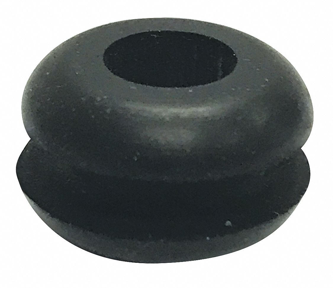 GRAINGER APPROVED Style 1 Rubber Grommet, 9/32 in I.D., 5/8 in O.D., 1/
