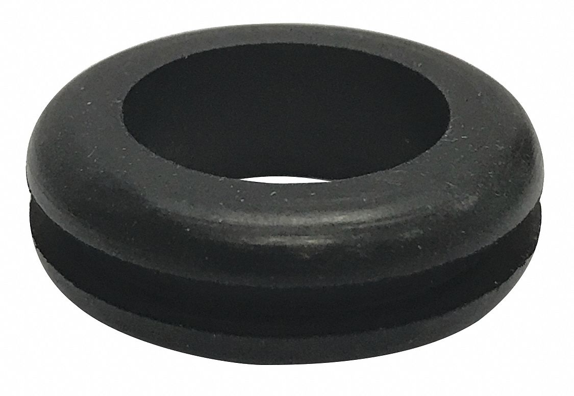GRAINGER APPROVED Style 1 Rubber Grommet, 3/4 in I.D., 1 3/16 in O.D